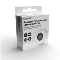 Solight detektor kouře a oxidu uhelnatého, LCD displej, 2x AA baterie