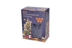 Solight LED venkovní vánoční řetěz, 200 LED, 20m, přívod 5m, 8 funkcí, časovač, IP44, teplá bílá