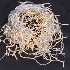 Solight LED vánoční závěs, rampouchy, 360 LED, 9m x 0,7m, přívod 6m, venkovní, teplé bílé světlo