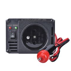 Solight invertor 12V, USB 500mA, kovový, černý, max. zatížení: 200W