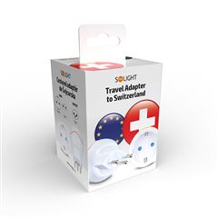 Solight cestovní adaptér do Švýcarska, typ J