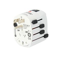SKROSS cestovní adaptér PRO - World & USB, univerzální, uzemněný, USB-A 12W
