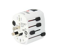 SKROSS cestovní adaptér PRO - World & USB, univerzální, uzemněný, USB-A 12W