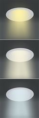 Solight LED mini panel CCT, podhledový, 12W, 900lm, 3000K, 4000K, 6000K, kulatý