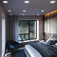 Solight LED mini panel CCT, podhledový, 6W, 450lm, 3000K, 4000K, 6000K, čtvercový