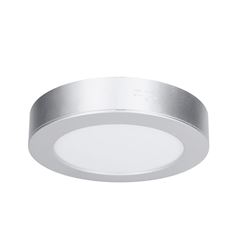 Solight LED mini panel koupelnový 2v1, 3CCT, podhledový/přisazený, 12W, 1020lm, IP54, stříbrná, kulatý