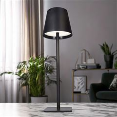 Solight LED nabíjecí lampička Lucca, 120lm, změna CCT, stmívání, černá