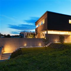 Solight LED venkovní nástěnné osvětlení Modena, 12W, 680lm, 120°, černá