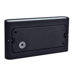 Solight LED venkovní nástěnné osvětlení Modena, 12W, 680lm, 120°, černá