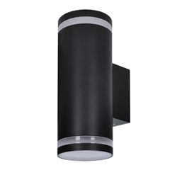Solight LED venkovní nástěnné osvětlení Potenza, 2x GU10, černá_použité zboží