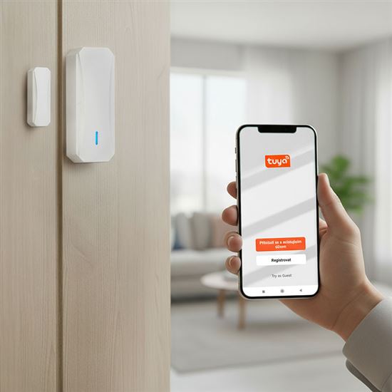 Solight bezdrátové magnetické čidlo pro gong 1D23, 1D23WIFI