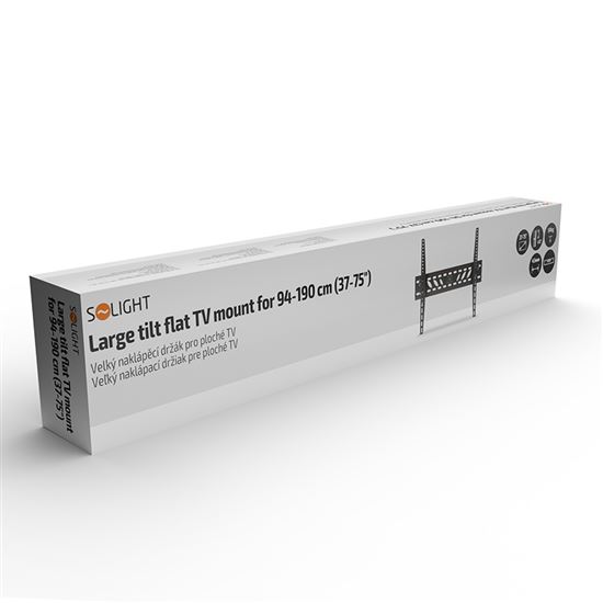 Solight velký naklápěcí držák pro ploché TV, 94cm - 190cm (37