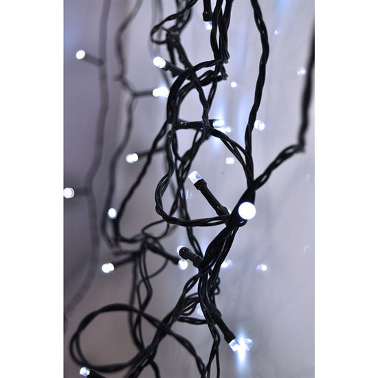 Solight LED vánoční řetěz, 300 LED, 30m, přívod 5m, IP44, bílá