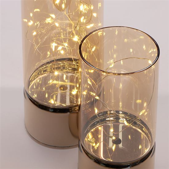 Solight sada dvou vánočních LED světélek, 15/20cm, 30x LED, AA baterie