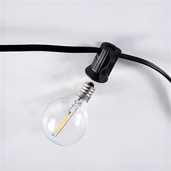 Solight LED venkovní řetěz s žárovkami, 10 žárovek, 5m+3m, 500lm, teplá bílá