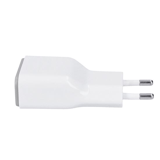 Solight USB nabíjecí adaptér, fast charge: 1x USB Qualcomm, 5V2A/9V1.5A/12V1A, AC 230V, bílošedý