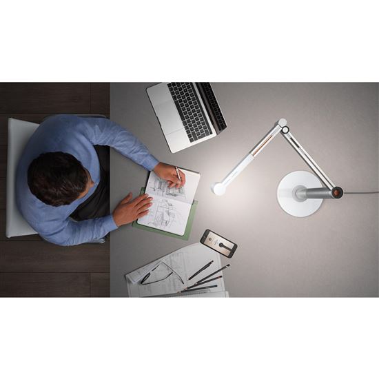 Dyson Solarcycle Morph™ CD06 stolní lampa bílá/stříbrná