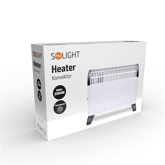 Solight horkovzdušný konvektor 2000W, nastavitelný termostat