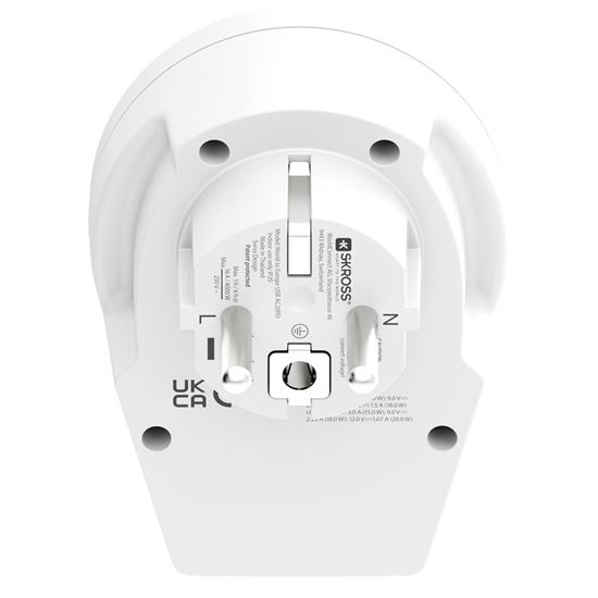 SKROSS cestovní adaptér Europe USB A+C 20W pro cizince v ČR, typ E/F