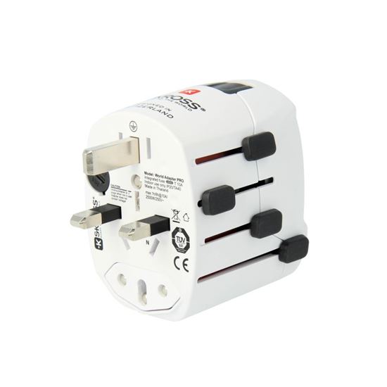 SKROSS cestovní adaptér PRO+ USB AC30PD, univerzální, uzemněný, USB A+C 30W PD