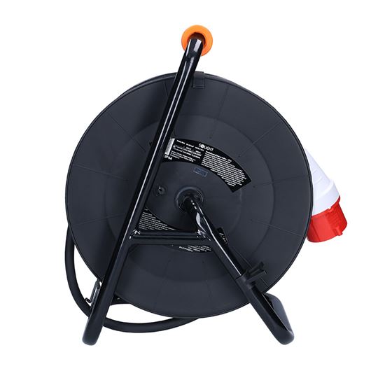 Solight prodlužovací přívod - na bubnu, zásuvky 400V + 230V, 25m kabel guma-neopren 5x1,5mm2, IP44