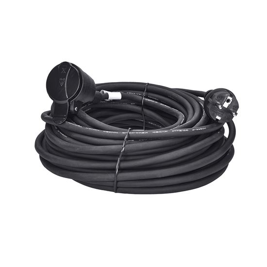 Solight prodlužovací přívod 20m, 1 zásuvka IP44, 3 x 2.5mm2, kabel guma-neopren H07RN-F