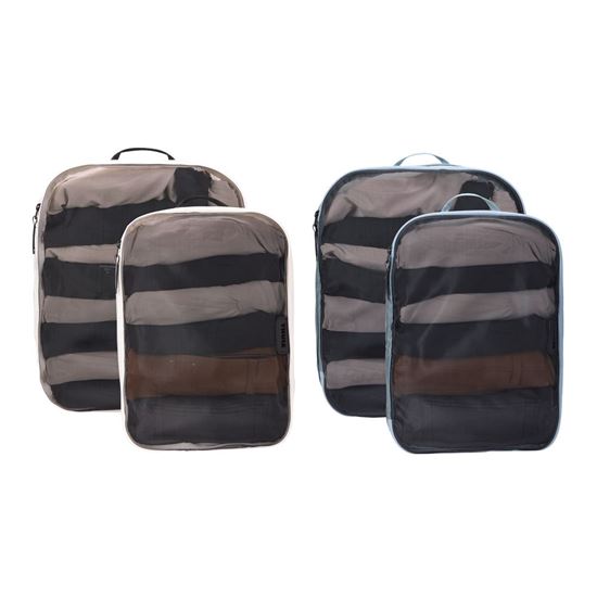 Thule Packing cube sada 2 velké a 2 střední organizéry TPCS205 - bílá/Pond Gray