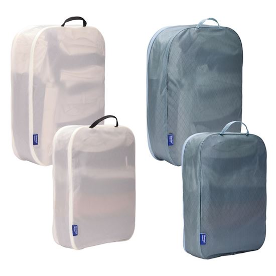 Thule Packing cube sada 2 velké a 2 střední organizéry TPCS205 - bílá/Pond Gray
