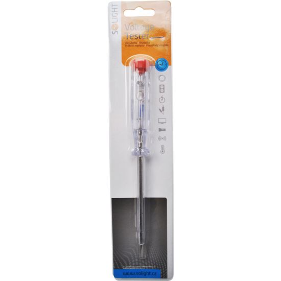 Solight zkoušečka 304, průměr 3,5mm x 190mm, AC napětí kontaktně: 120 - 250V