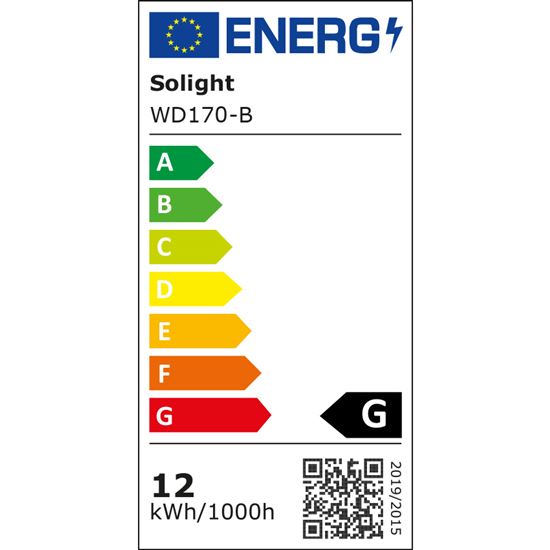Solight LED mini panel CCT, přisazený, 12W, 900lm, 3000K, 4000K, 6000K, kulatý, černá barva