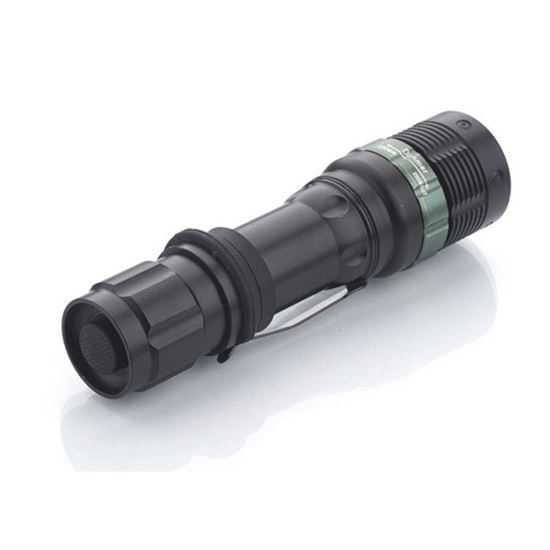 Solight LED kovová svítilna, 150lm, 3W CREE LED, černá, fokus, 3 x AAA