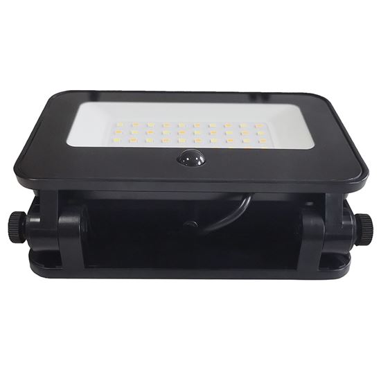 Solight LED solární reflektor se senzorem, 6W, 660lm, 3CCT, Li-Ion, černá