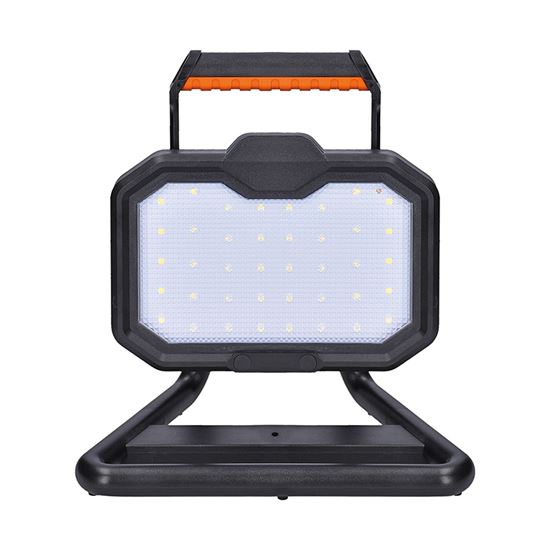 Solight LED reflektor 20W, přenosný, nabíjecí, 2000lm, oranžovo-černý