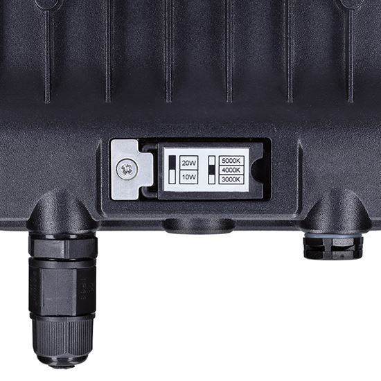 Solight LED reflektor TOP, 20W, max. 2600lm, 3CCT, volitený výkon 100/50%, IP65, rychlokonektor