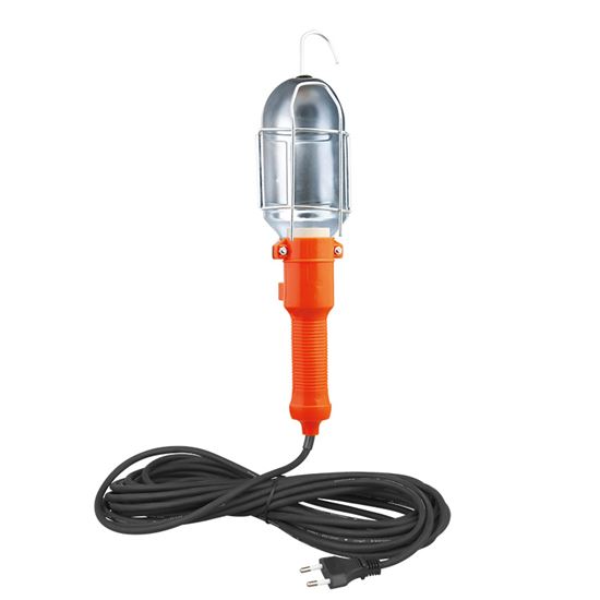 Solight montážní lampa, E27, AC 230V, 5m, oranžová s kovovou mřížkou