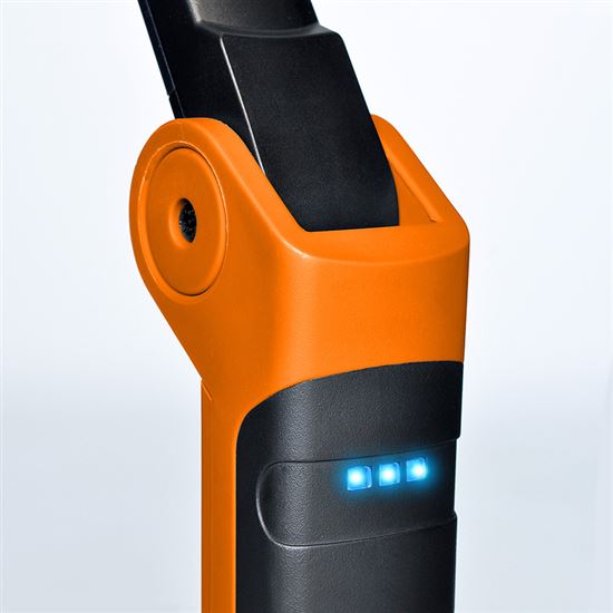 Solight pracovní nabíjecí LED lampa,  500lm + 70lm, COB, Li-Ion, USB, černooranžová
