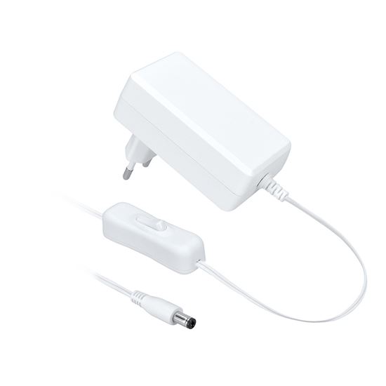 Solight LED COB pásek, sada s adaptérem, vypínač, 5m, 8W/m, 800lm/m, teplá bílá