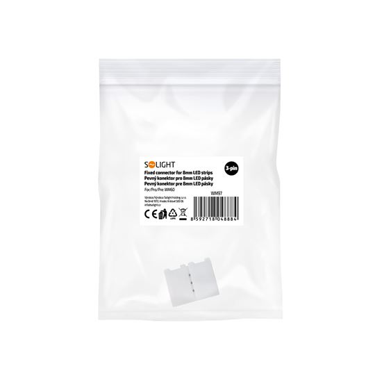 Solight krátký pevný konektor pro 8mm LED pásky, 3pinový