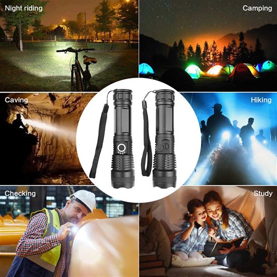 Solight LED nabíjecí svítilna, 1000lm, zoom, dárkové balení, Li-Ion