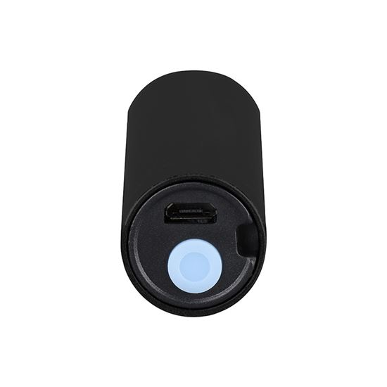 Solight LED nabíjecí kapesní svítilna, 120lm, Li-Ion, USB, hliník, černá