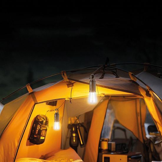 Solight LED nabíjecí žárovka Camping, 100lm, Li-Ion, display box