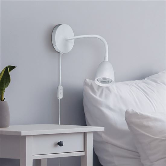 Solight LED nástěnná lampička, stmívatelná, 4W, 280lm, 3000K, bílá