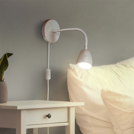 Solight LED nástěnná lampička, stmívatelná, 4W, 280lm, 3000K, bílá