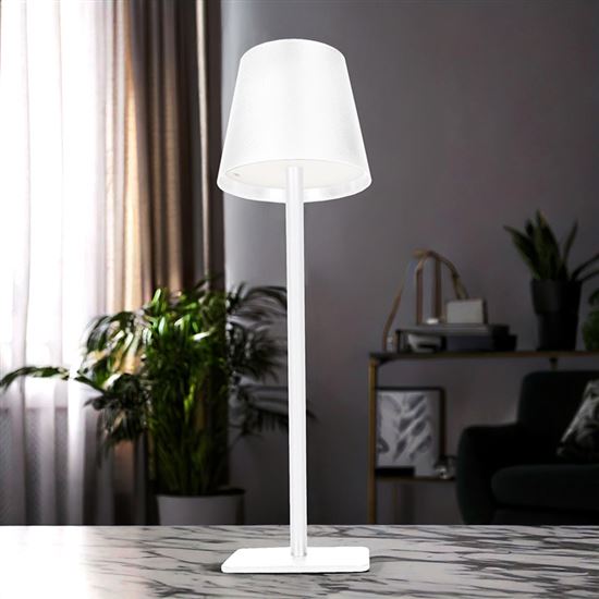 Solight LED nabíjecí lampička Lucca, 120lm, změna CCT, stmívání, bílá