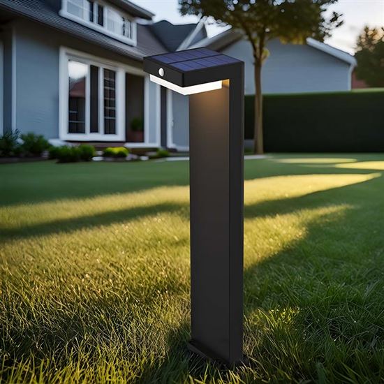 Solight LED solární sloupkové osvětlení Palermo, 5W, 400lm, 3000K
