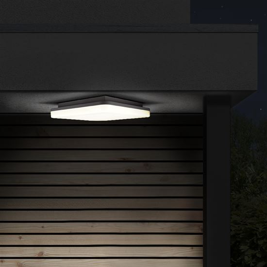 Solight LED venkovní osvětlení, přisazené, čtvercové, IP54, 24W, 1920lm, 4000K, 28cm