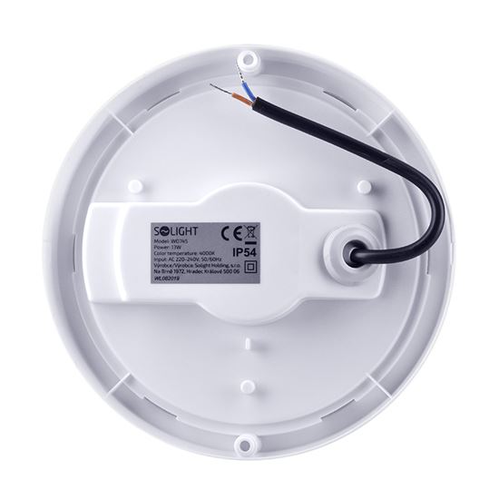 Solight LED venkovní osvětlení kulaté, 13W, 910lm, 4000K, IP54, 17cm