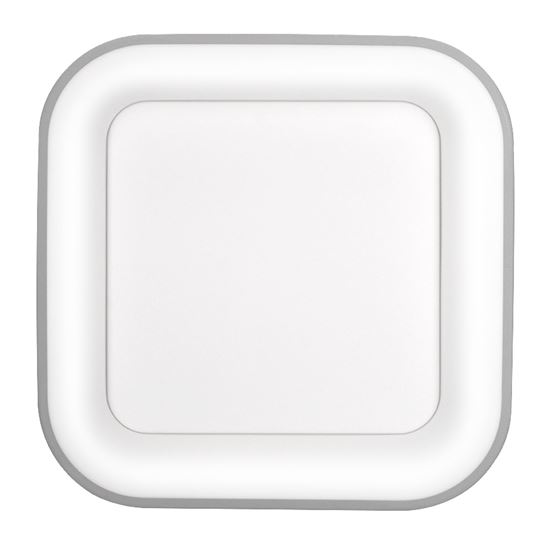 Solight LED stropní světlo čtvercové Treviso, 48W, 2880lm, stmívatelné, dálkové ovládání, šedá