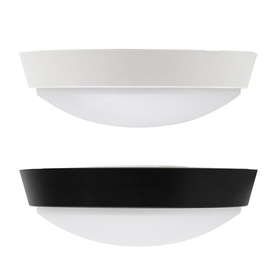 Solight LED venkovní osvětlení, nastavitelná teplota světla - 3CCT, 15/18/20W, 1800lm, 22cm, 2v1 - bílý a černý kryt
