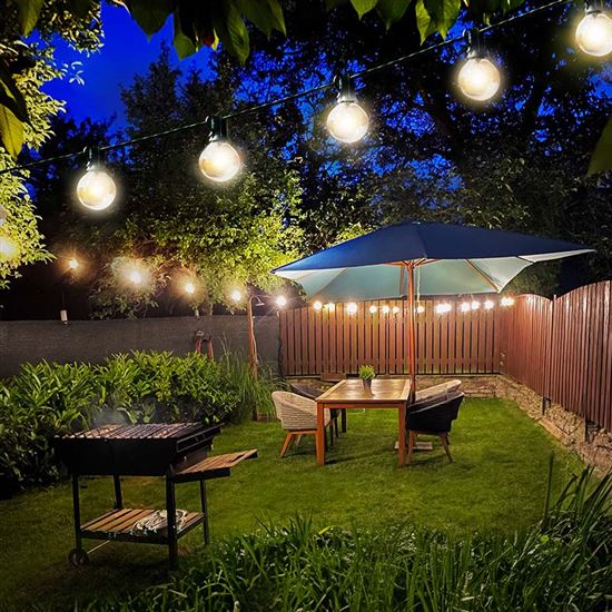 Solight LED venkovní řetěz s žárovkami, 10 žárovek, 5m+3m, 500lm, teplá bílá